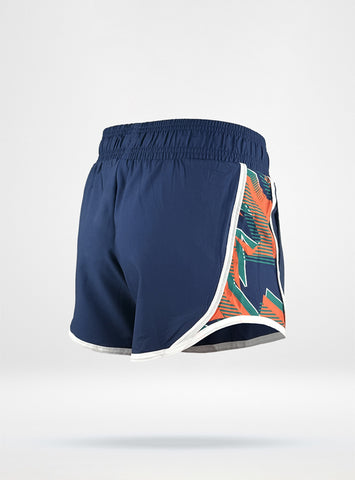 Women's HydroTek Mid Rise 5'' Training shorts - Navy Pattern