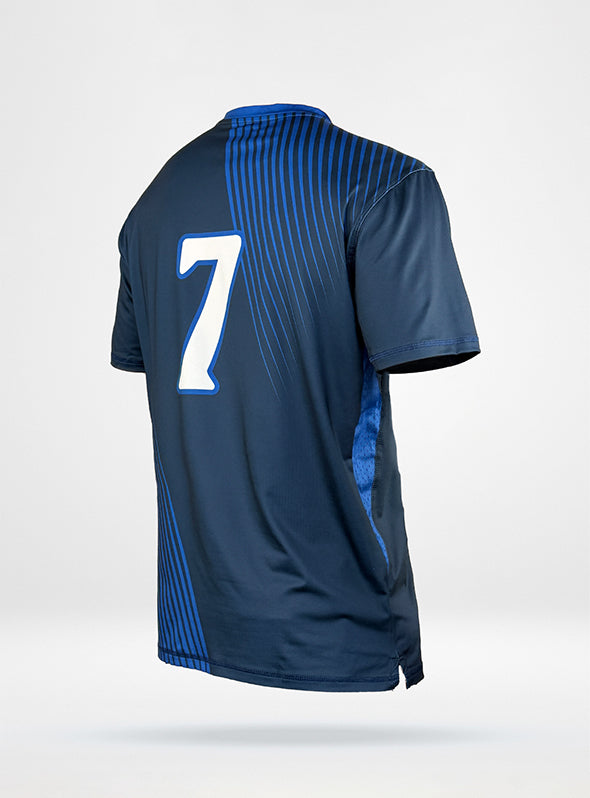 Men's Mid-Tier Soccer Jersey in Deztek Medium - Navy