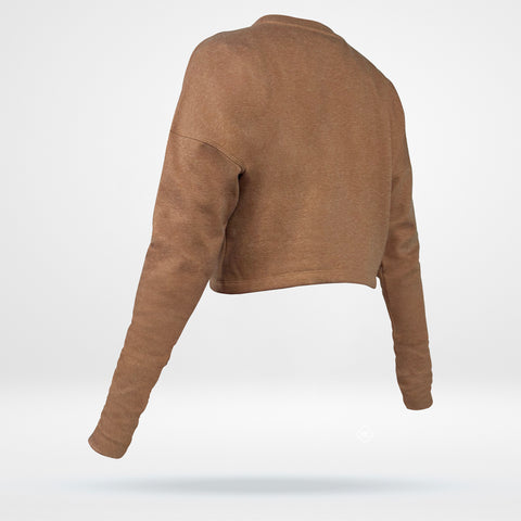 Women's Cropped Sweatshirt - Fleece