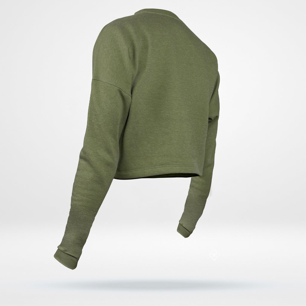 Women's Cropped Sweatshirt - Fleece