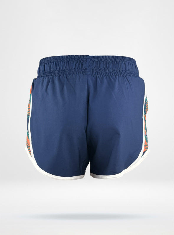 Women's HydroTek Mid Rise 5'' Training shorts - Navy Pattern
