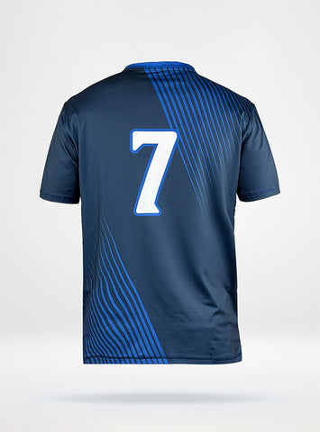 Men's Mid-Tier Soccer Jersey in Deztek Medium - Navy