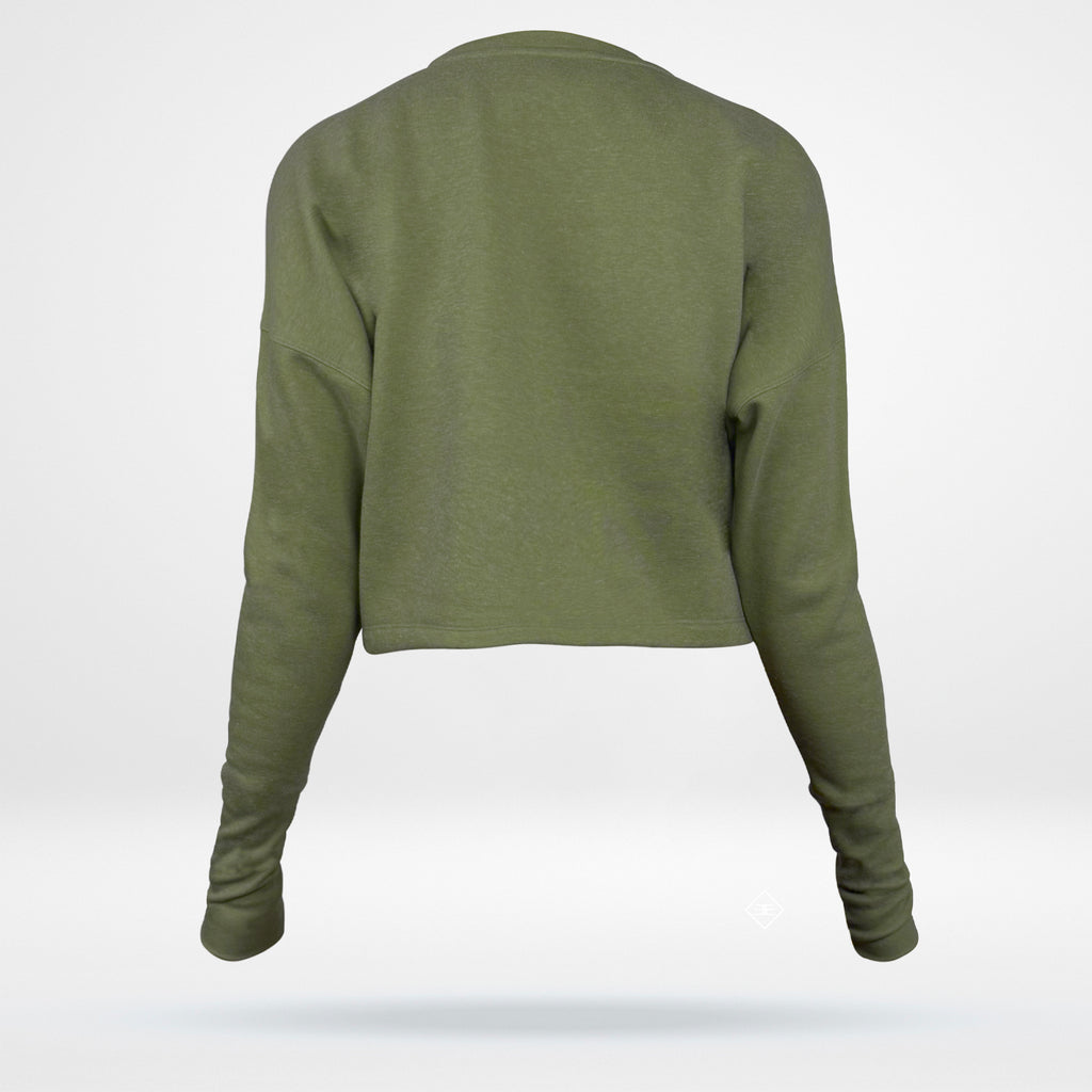 Women's Cropped Sweatshirt - Fleece