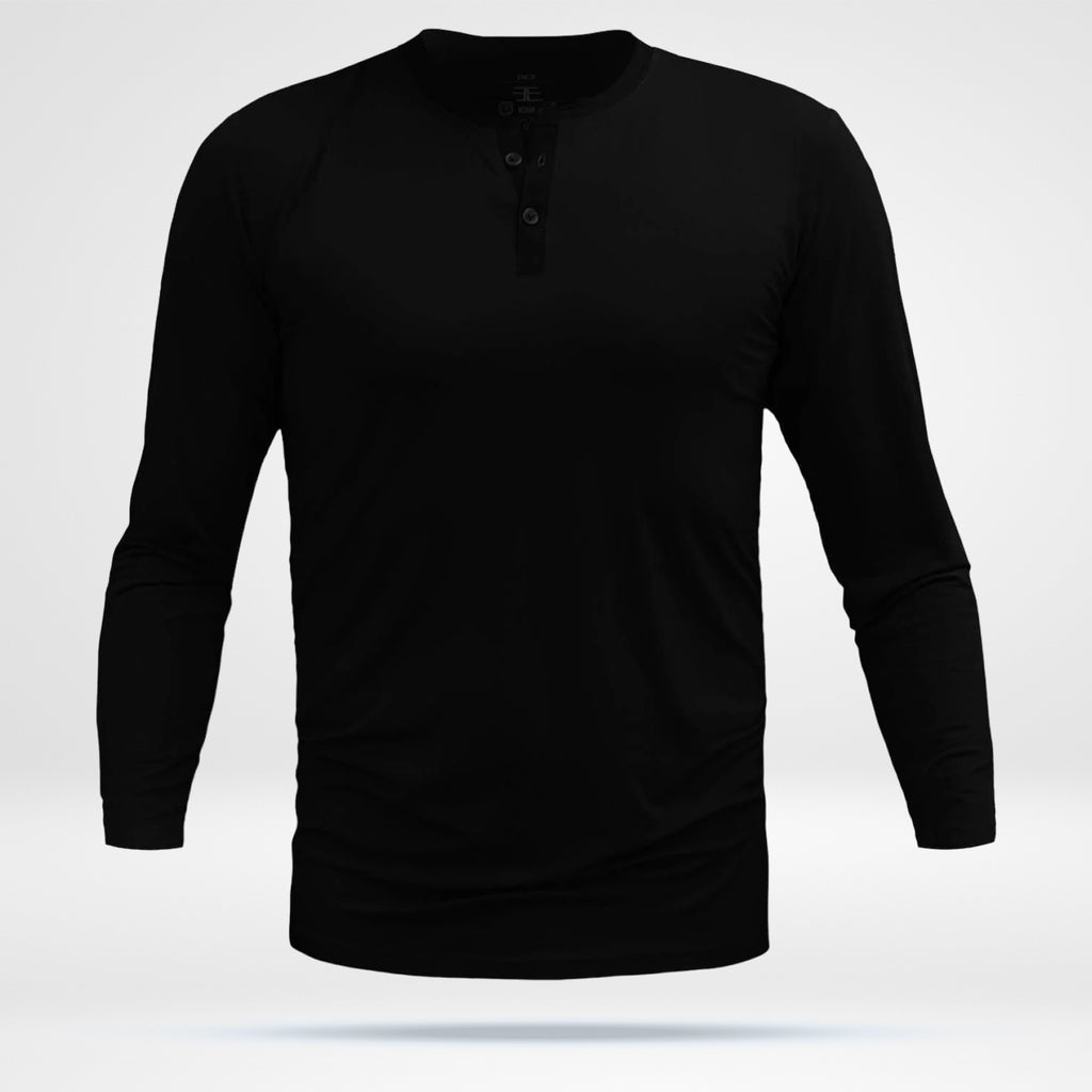 Bamboo Henleys - Black