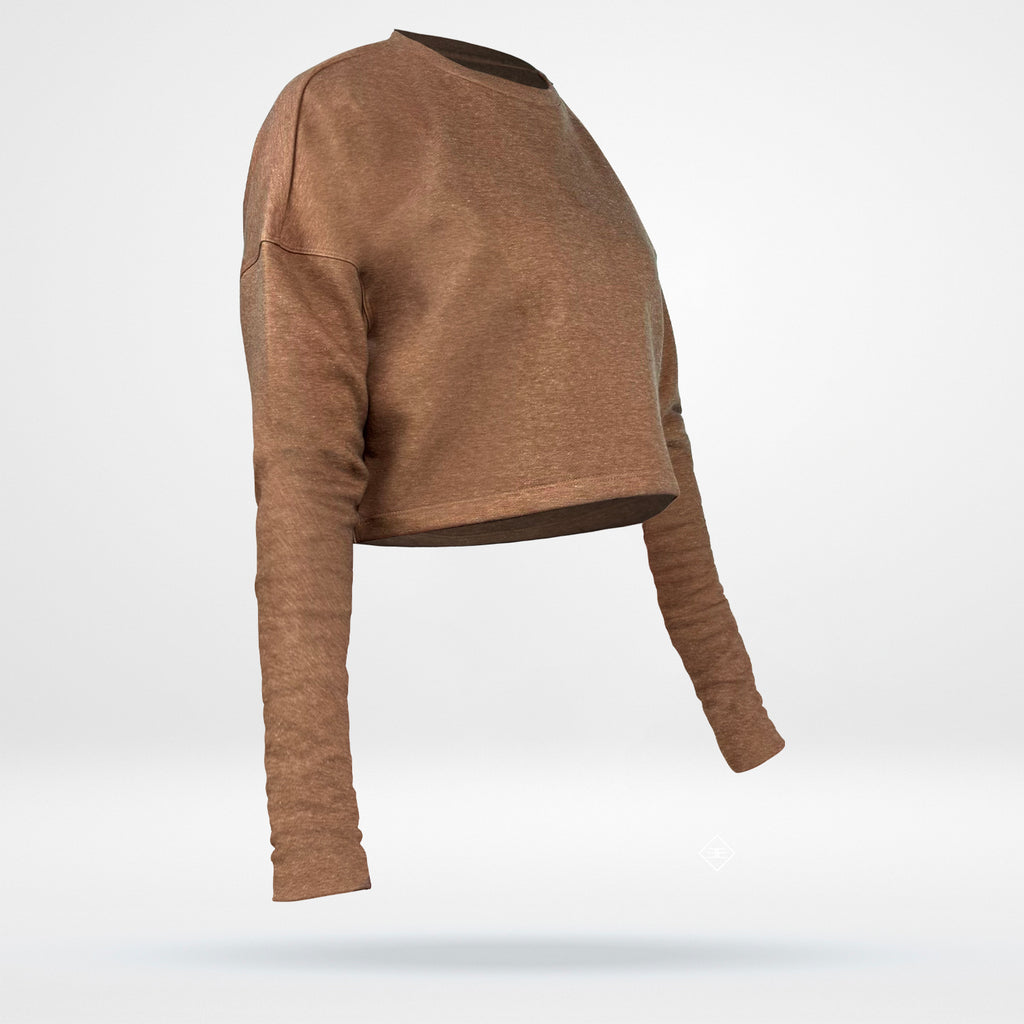 Women's Cropped Sweatshirt - Fleece