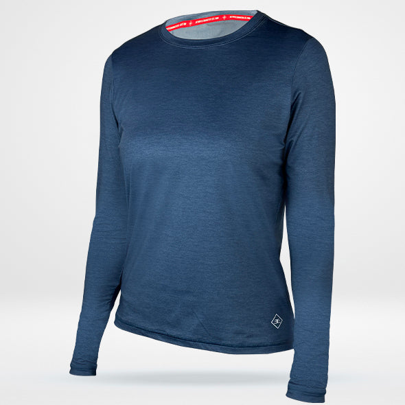 Women's DezTek Lite Collegiate Performance Shirt - Heathered Blue
