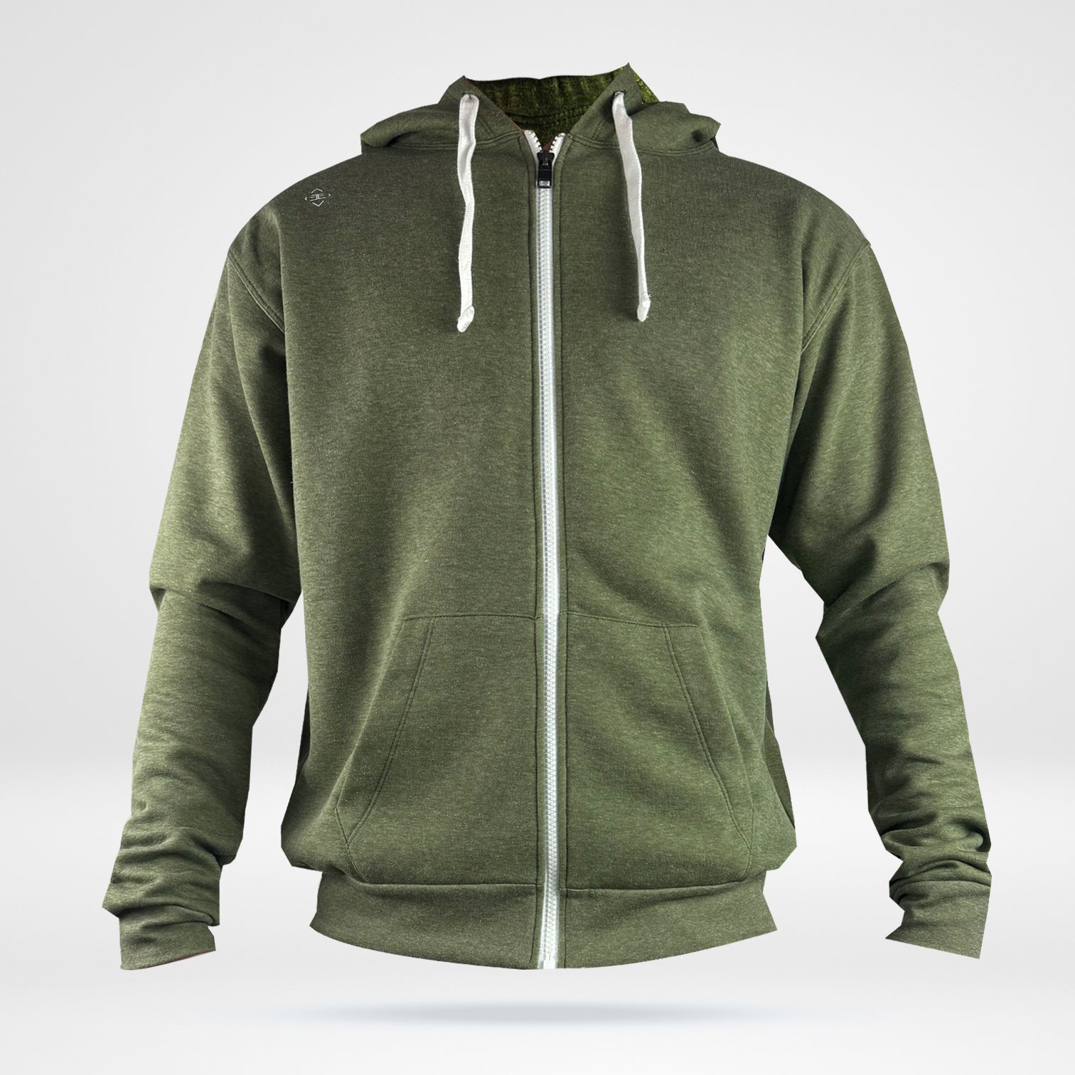 Test Men's Zip Up Hoodie - Fleece