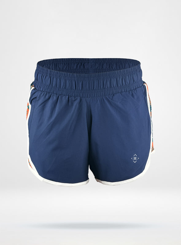 Women's HydroTek Mid Rise 5'' Training shorts - Navy Pattern