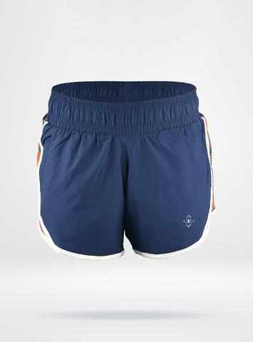 Women's HydroTek Mid Rise 5'' Training shorts - Navy Pattern