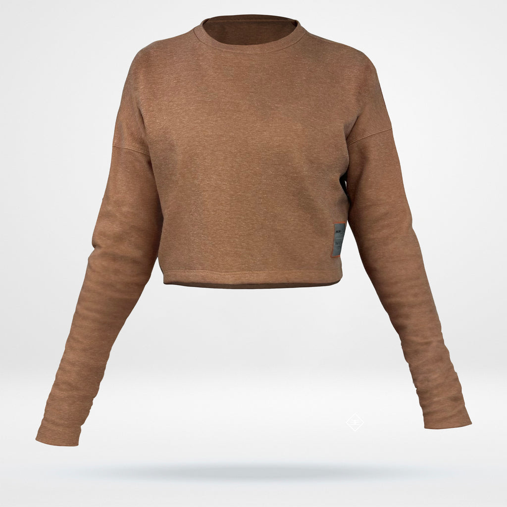 Women's Cropped Sweatshirt - Fleece