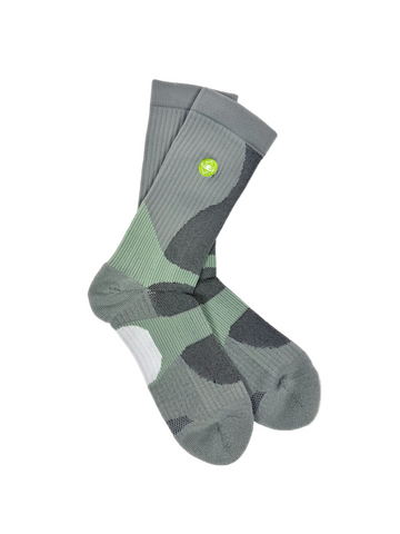 Spartan Socks - Charcoal/Green