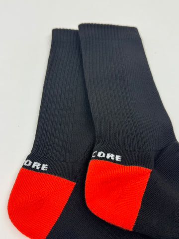 Triple Threat Socks - Black/Orange