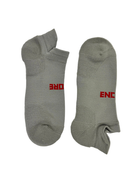 Grey Low Cut Socks - Cotton Blend