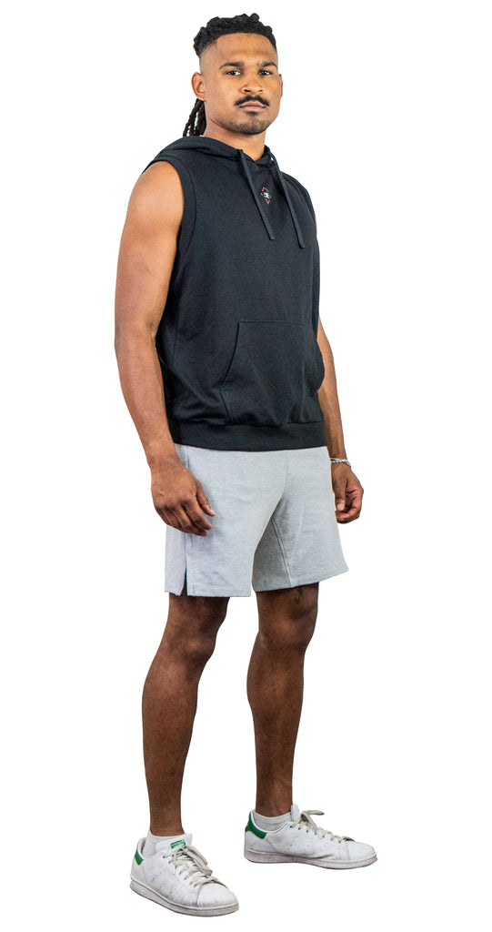 Men's Sleeveless Hoodie Black