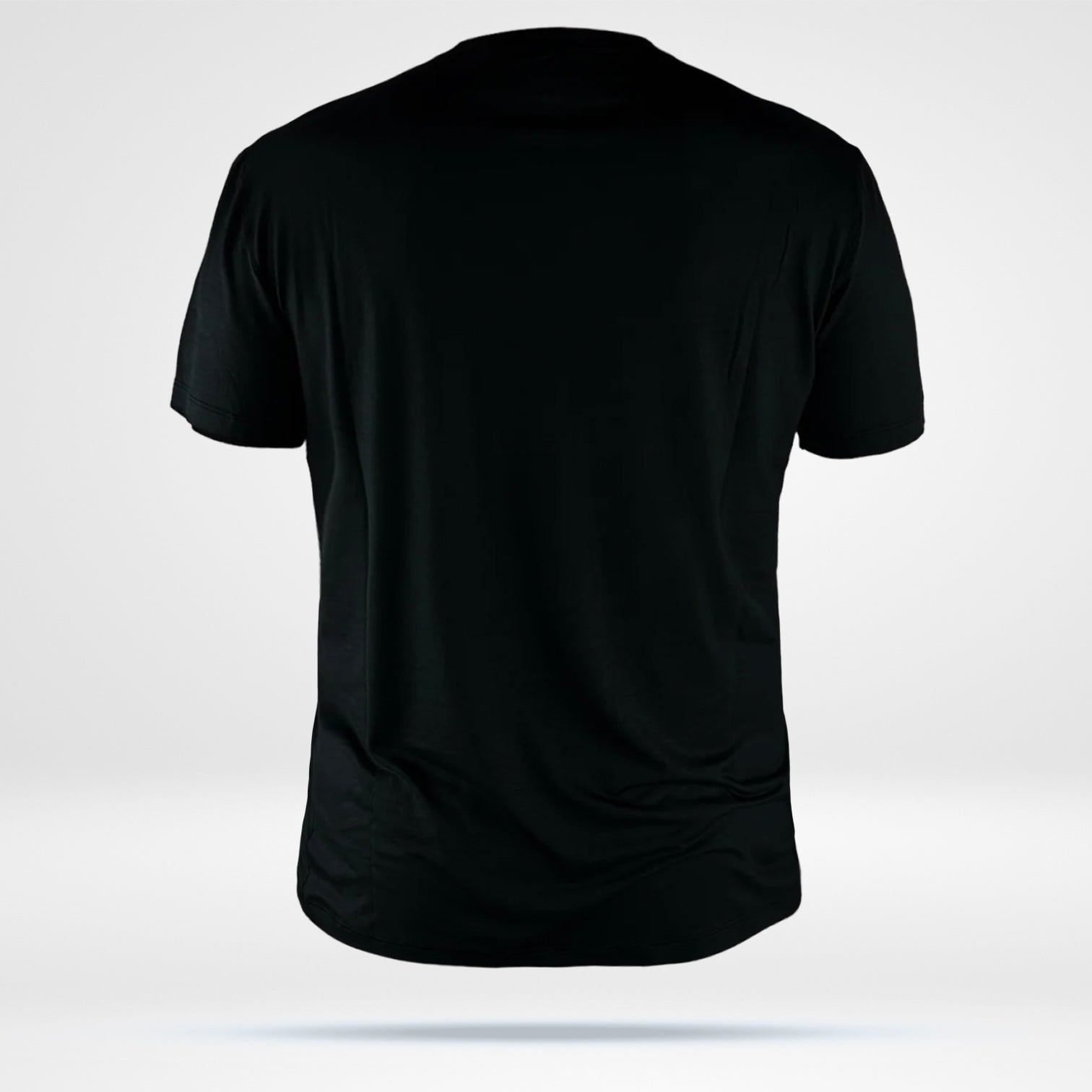 Men’s Bamboo Pocket T - Black w-Orange Pattern Pocket