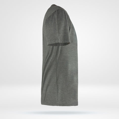 Men’s Bamboo Pocket T- Grey w-Blue Pattern Pocket