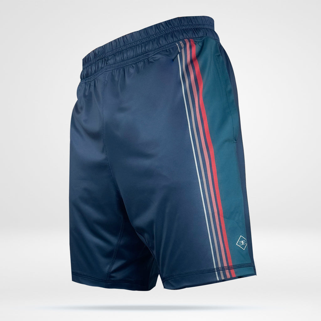 Men's DezTek Heavy Pacific Shorts - Navy W/Stripes