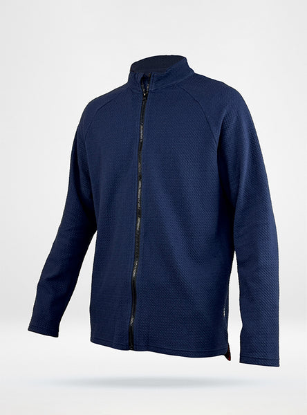 Men's Waffle Jack Full Zip Jacket - Navy