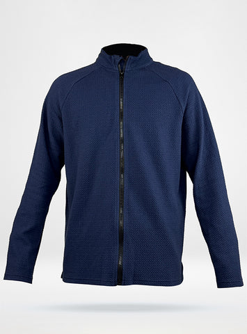 Men's Waffle Jack Full Zip Jacket - Navy