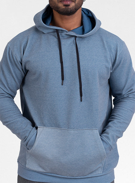Men's Fleece Classic Hoodie - Light Blue