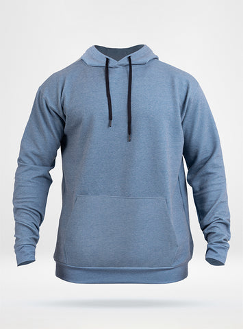 Men's Fleece Classic Hoodie - Light Blue