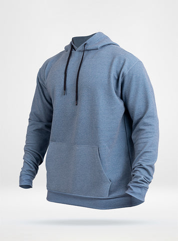 Men's Fleece Classic Hoodie - Light Blue
