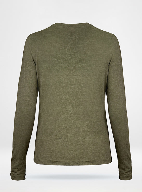 Women's Collegiate Performance Shirt - Heathered Olive