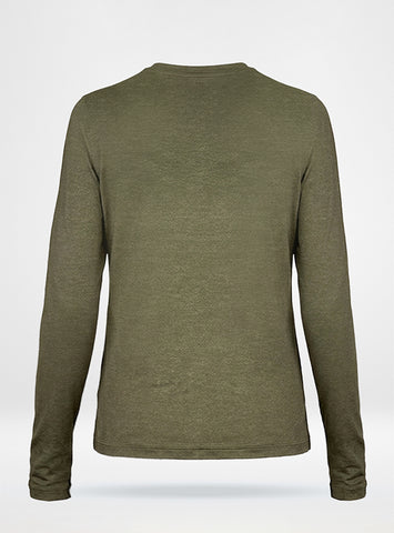 Women's Collegiate Performance Shirt - Heathered Olive