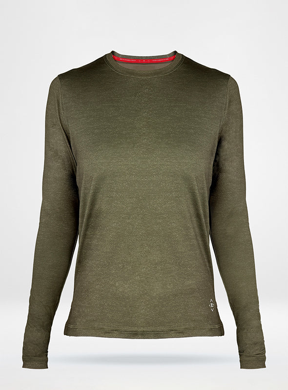 Women's Collegiate Performance Shirt - Heathered Olive