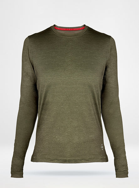 Women's Collegiate Performance Shirt - Heathered Olive