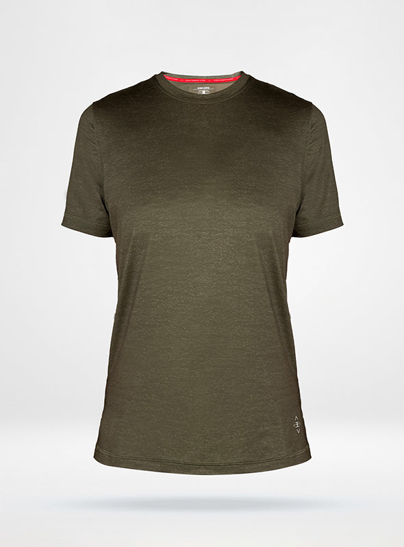 Women's Collegiate Performance Shirt - Heathered Olive