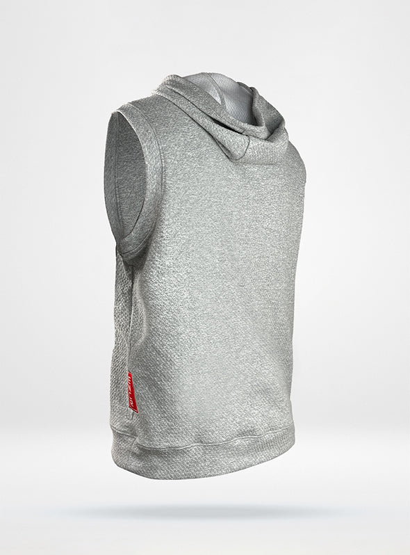 Men's Sleeveless Hoodie in Waffle Jack