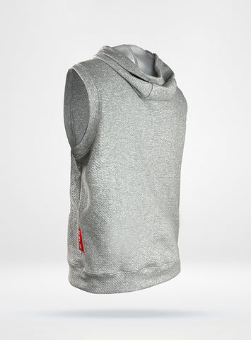 Men's Sleeveless Hoodie in Waffle Jack