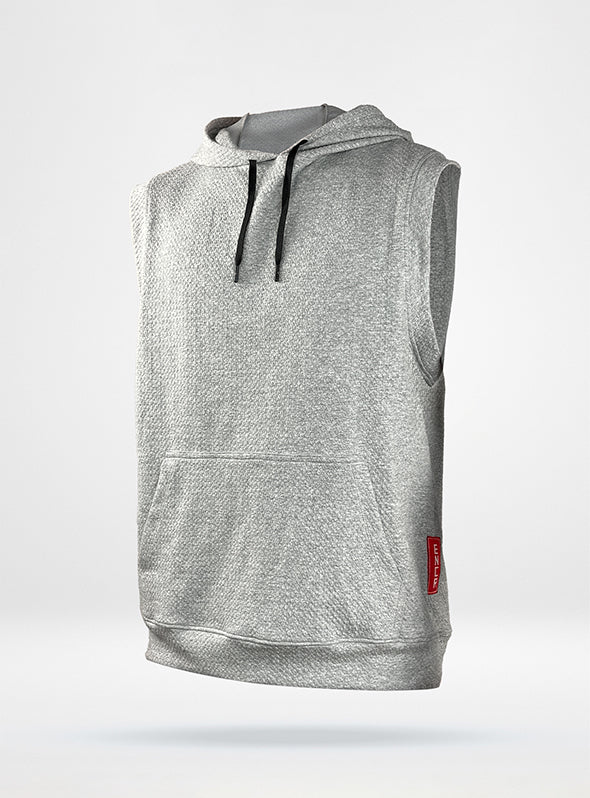 Men's Sleeveless Hoodie in Waffle Jack