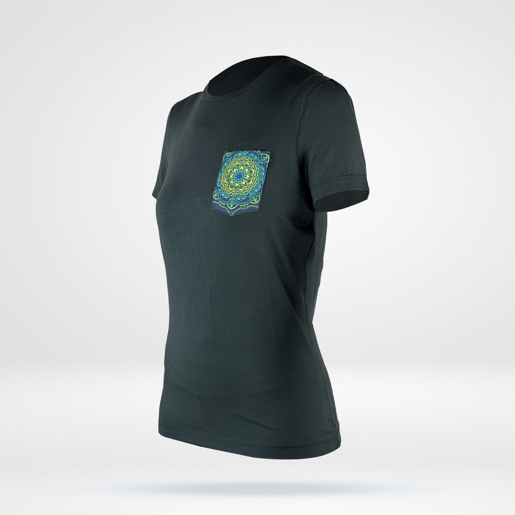 Women's Bamboo Pocket T - Black