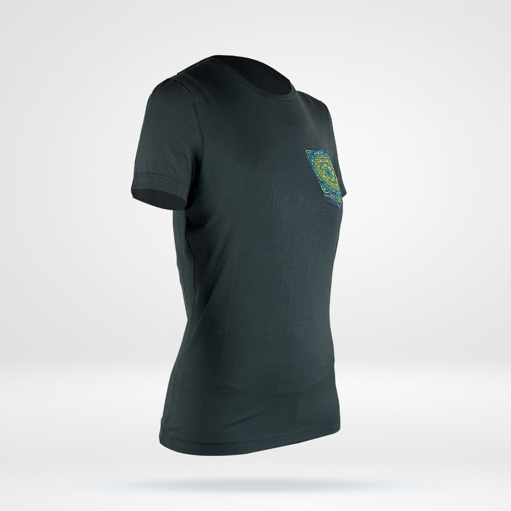 Women's Bamboo Pocket T - Black
