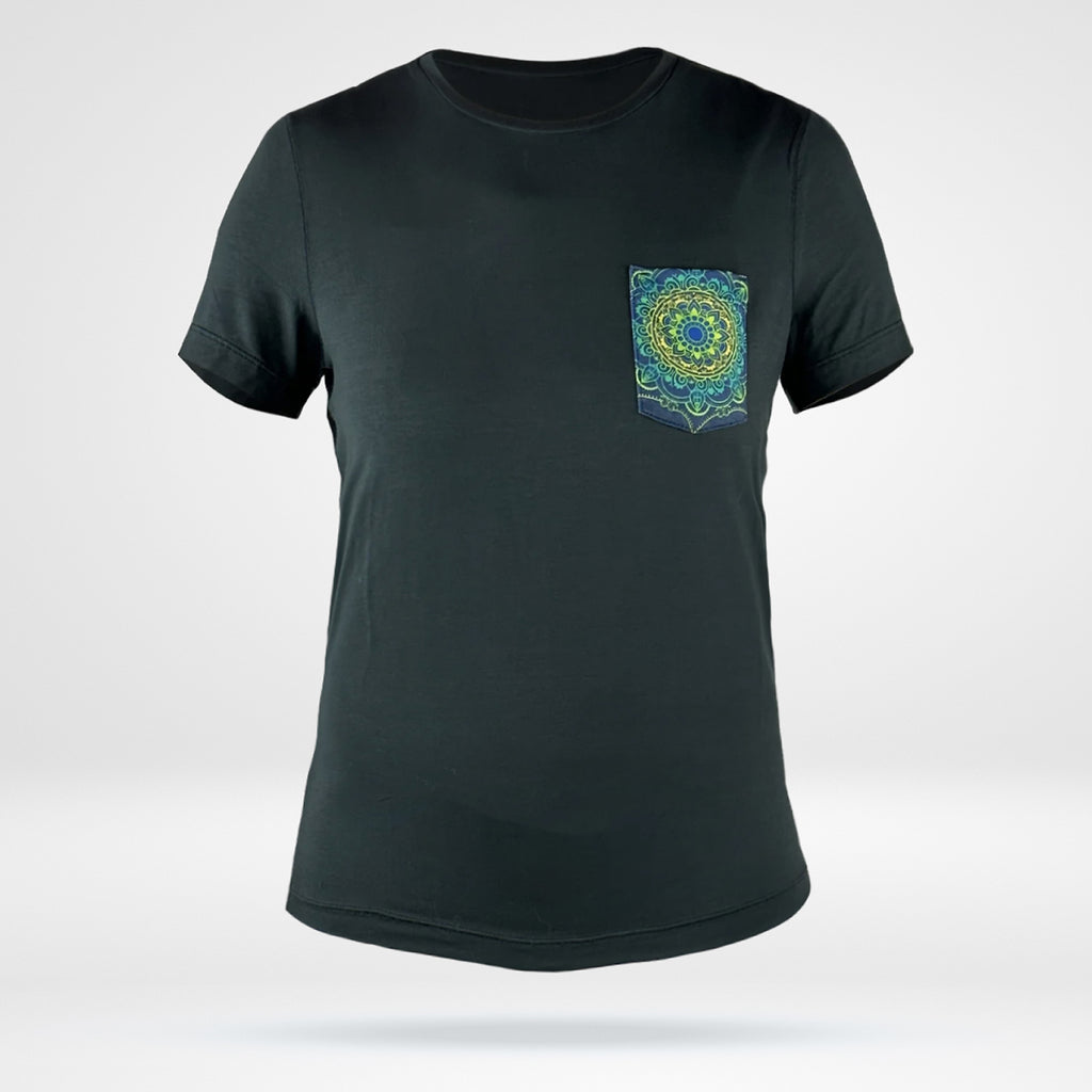 Women's Bamboo Pocket T - Black