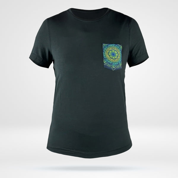 Women's Bamboo Pocket T - Black