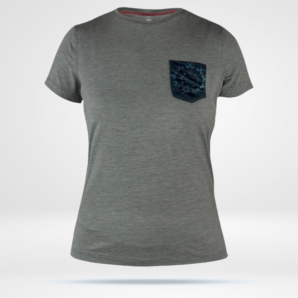 Women's Bamboo Pocket T - Grey