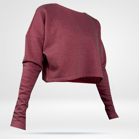Women's Cropped Sweatshirt - Fleece