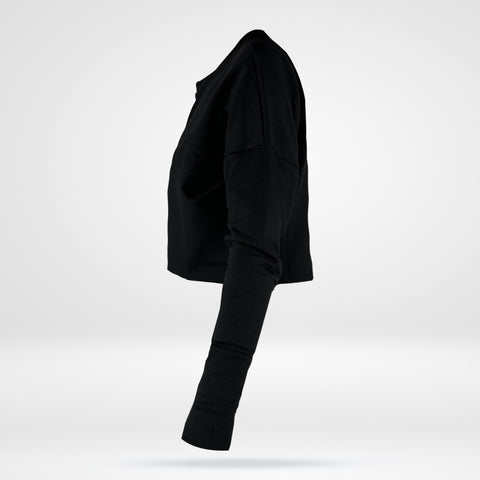 Women's Cropped Sweatshirt - Fleece