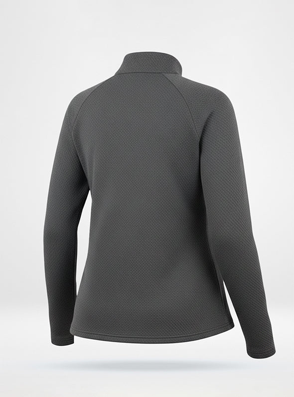 Women's Waffle Jack Full Zip Jacket in Charcoal