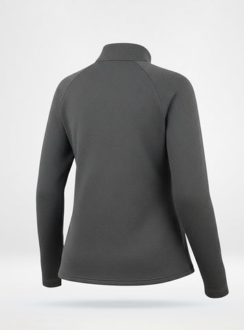 Women's Waffle Jack Full Zip Jacket in Charcoal