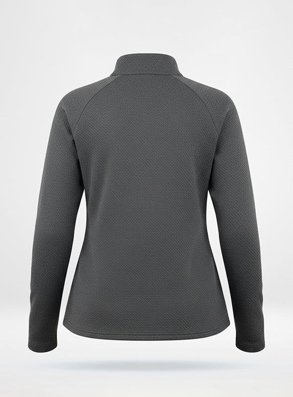 Women's Waffle Jack Full Zip Jacket in Charcoal