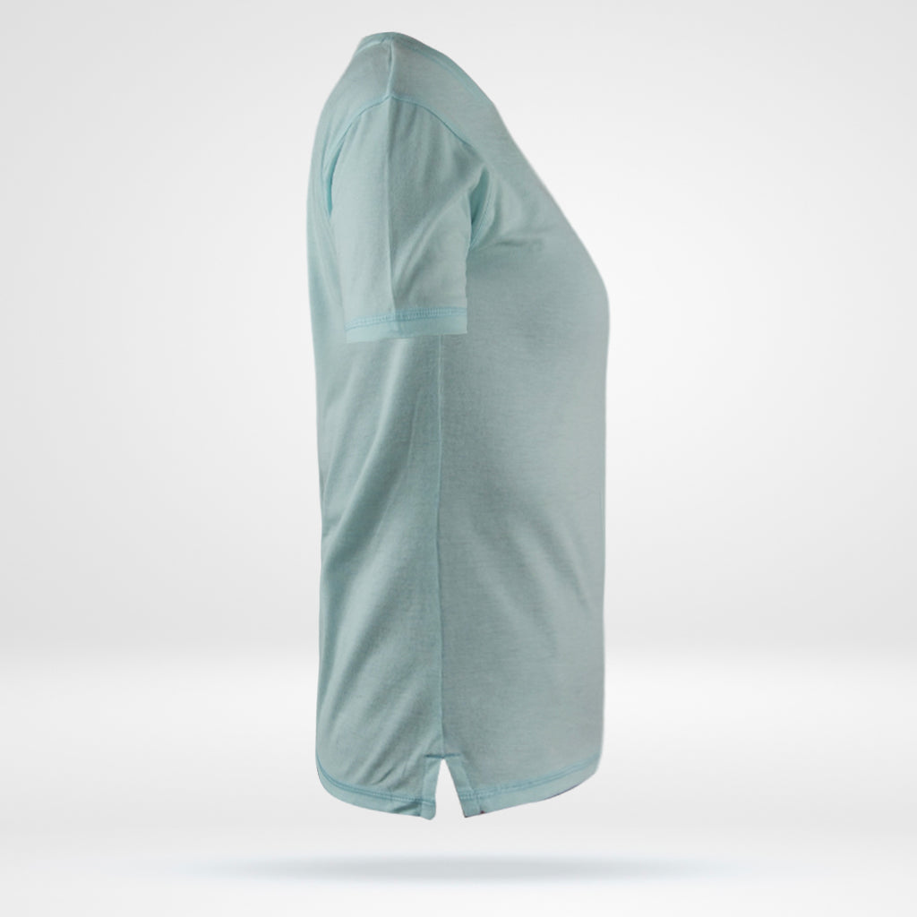 Women's Cotton Tee - Pale Turquoise